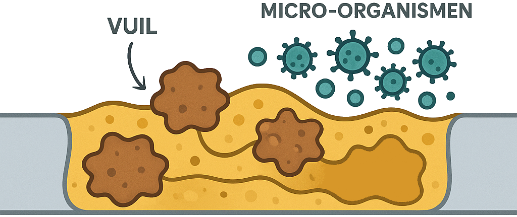 Vuil houdt elkaar vast